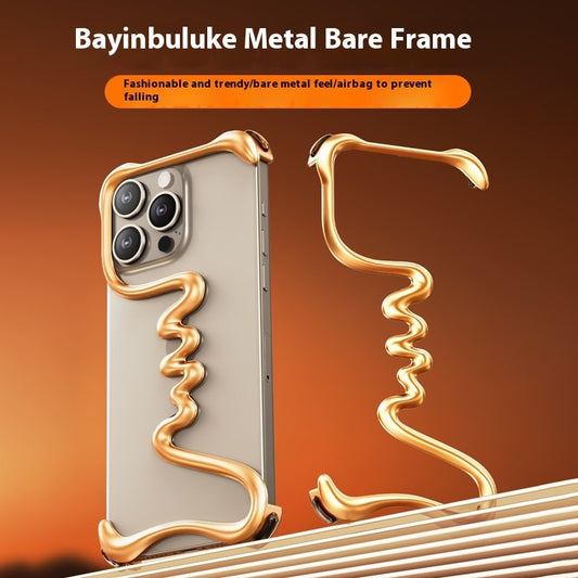 Metal Frameless Half Pack Phone Case