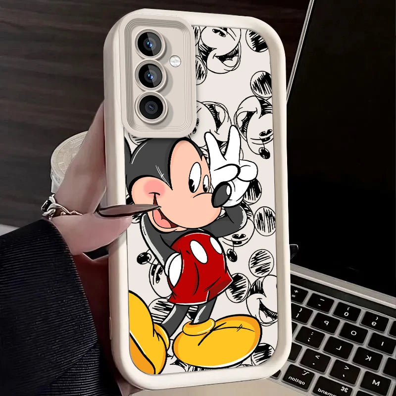 Disney Mickey Case for Samsung Galaxy S24 S23 S22 S21 Ultra Plus S20 FE A54 A53 A52 A52S A51 A50 A50S A34 A33 A32 5G 4G Cover