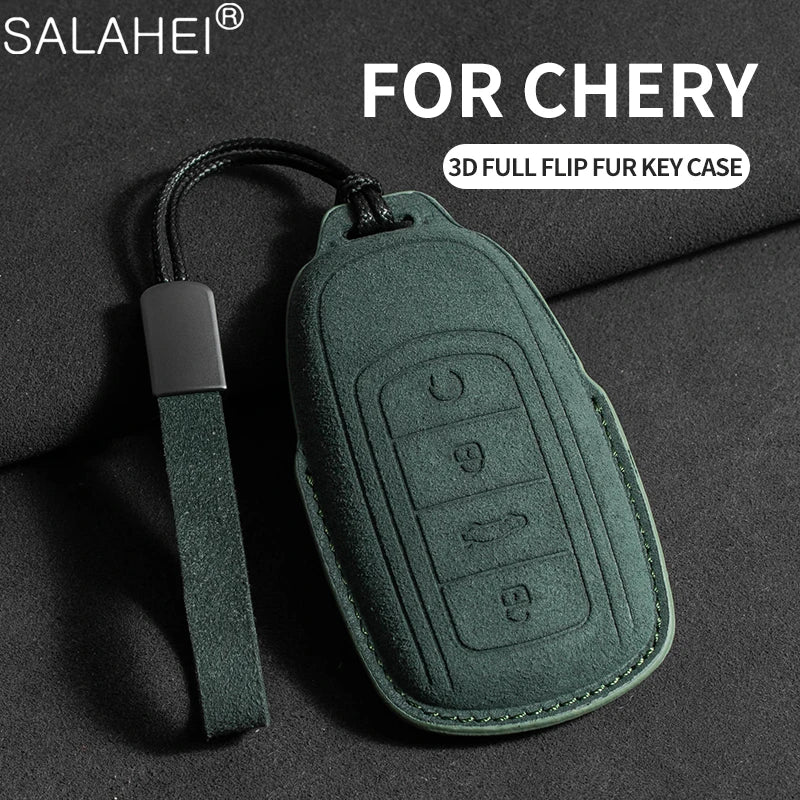 Car Key Cover Case Shell Chain For Chery Tiggo 8 Pro Tiggo 8plus New 5 plus 7pro Max Omoda 5 C5 Modod 4 Button Protector Keyring