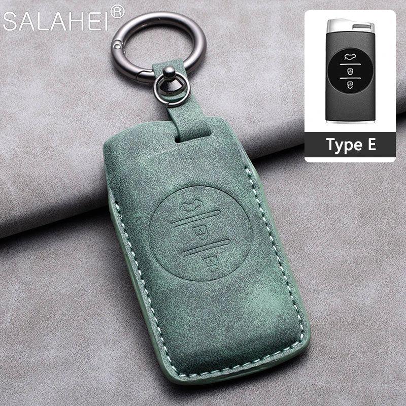 Sheepskin Car Key Remote Case Cover For Chery Tiggo 4 5X Exeed Txl Tx Lx For Tiggo 7 8 Pro 8 PLUS Arrizo Keychain Accessories