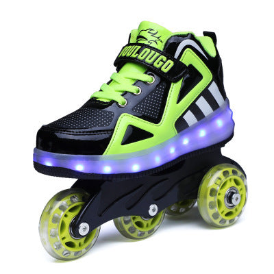 Children's Adjustable Roller Skates Set with Safety Gear - Light-Up Wheels for Boys & Girls, Perfect for Beginners