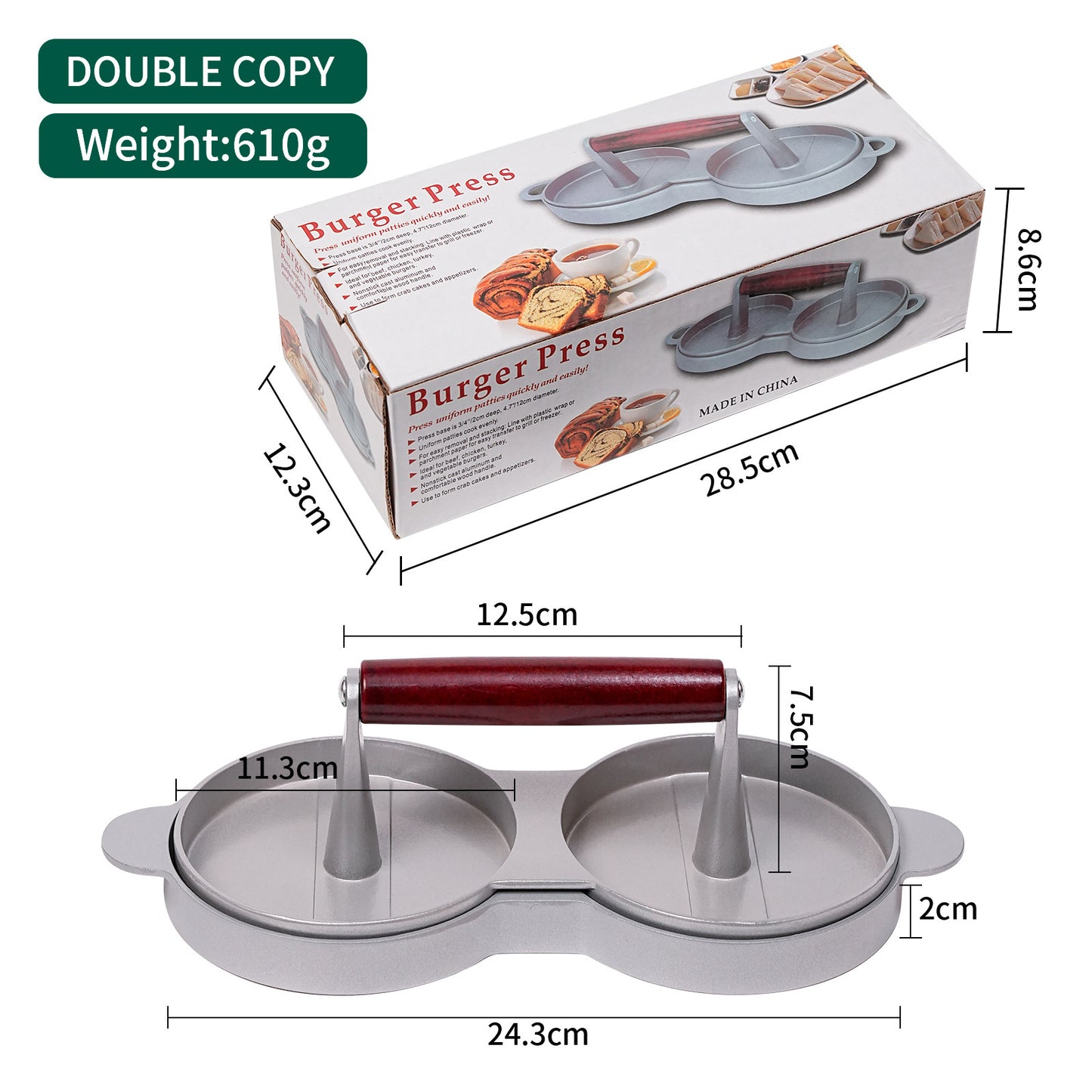 Hamburger Cutlet Press Round Mold Kitchen Gadgets