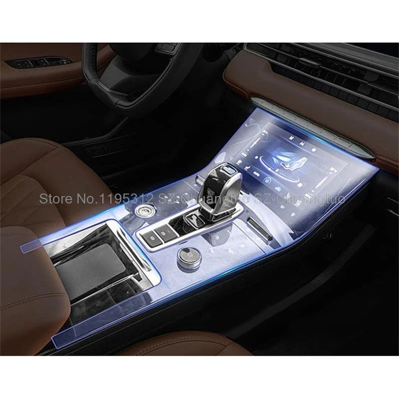 TPU Protective Film For Chery Tiggo 8 Pro 2021  Car Center Console  Gearbox Panel Sticker Anti-scrath  Accessories