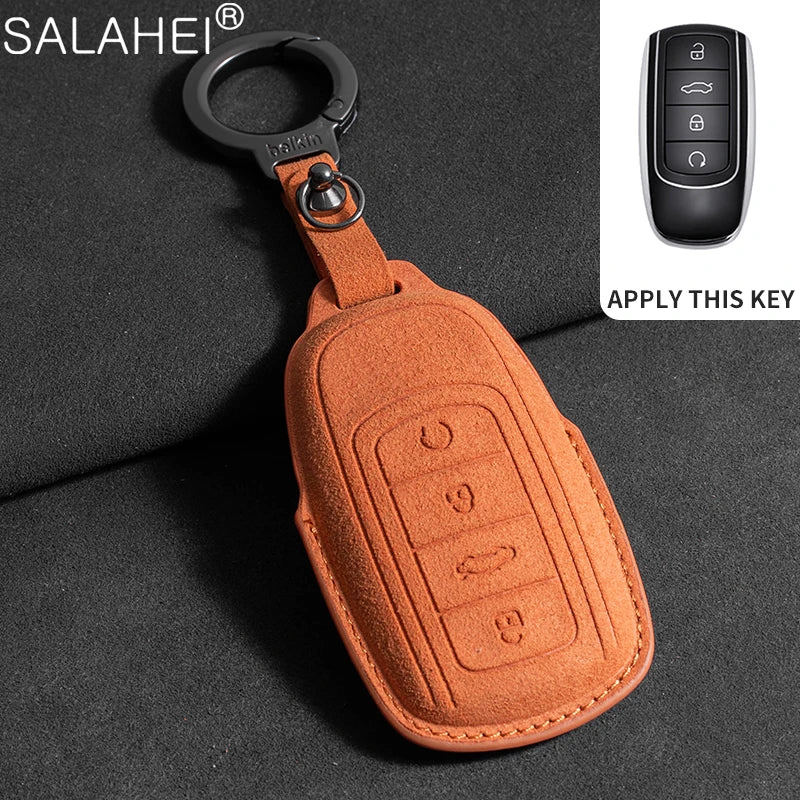 Car Key Cover Case Shell Chain For Chery Tiggo 8 Pro Tiggo 8plus New 5 plus 7pro Max Omoda 5 C5 Modod 4 Button Protector Keyring