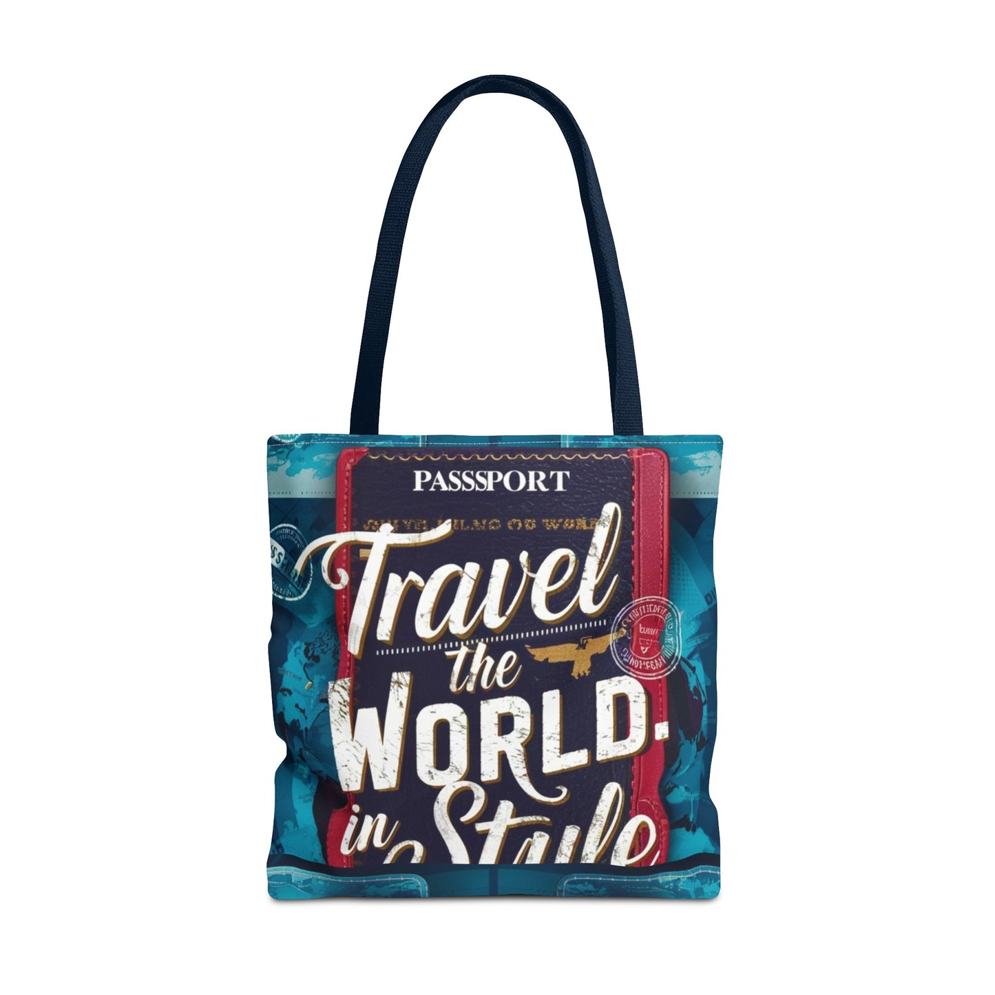 Custom-Printed Tote Bags - Durable and Stylish with Multiple Handle Colors | Available in 3 Sizes | High-End Dye Sublimation Prints | "NouranTrips.shop" (AOP)