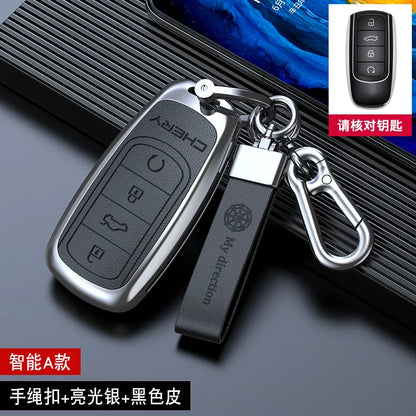 Zinc alloy Car Key Case For Chery Tiggo 8 Pro Tiggo 8 plus New 5 plus 7 pro Chery Tiggo 7 Pro Max Omoda 5C 5 Motor wholesale