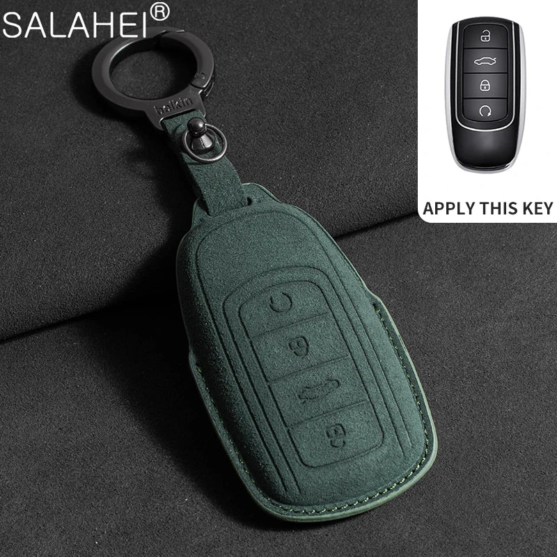 Car Key Cover Case Shell Chain For Chery Tiggo 8 Pro Tiggo 8plus New 5 plus 7pro Max Omoda 5 C5 Modod 4 Button Protector Keyring