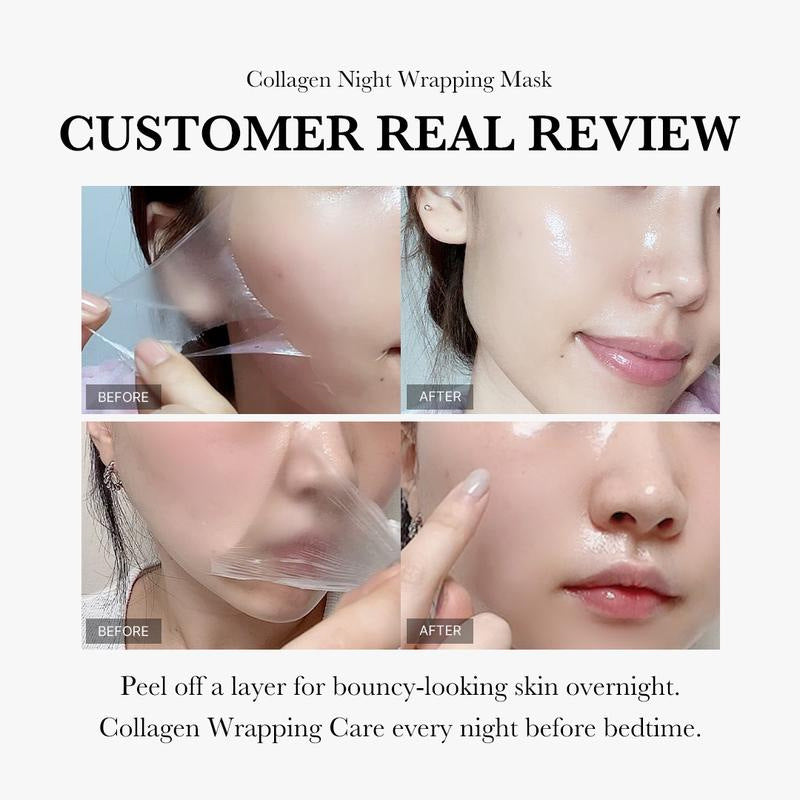 KOEC Collagen Tearing Mask With Brush Become Transparent Moisturizing