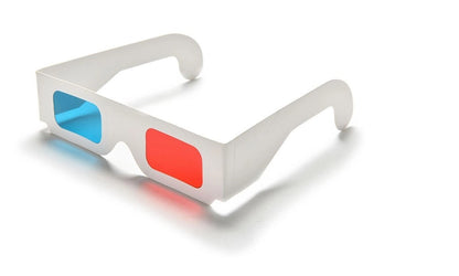 Cinema Glasses Paper Red Blue 3D Stereo Glasses