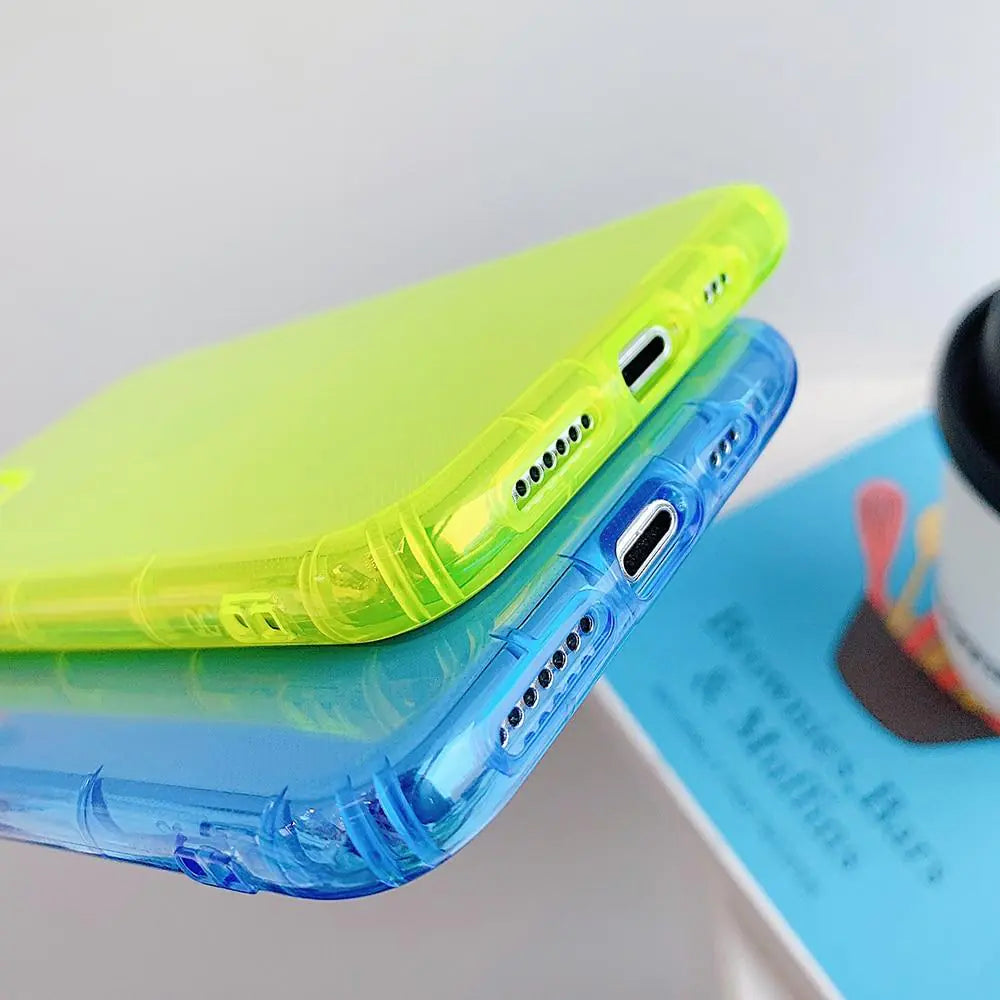 Shockproof Transparent Neon Case