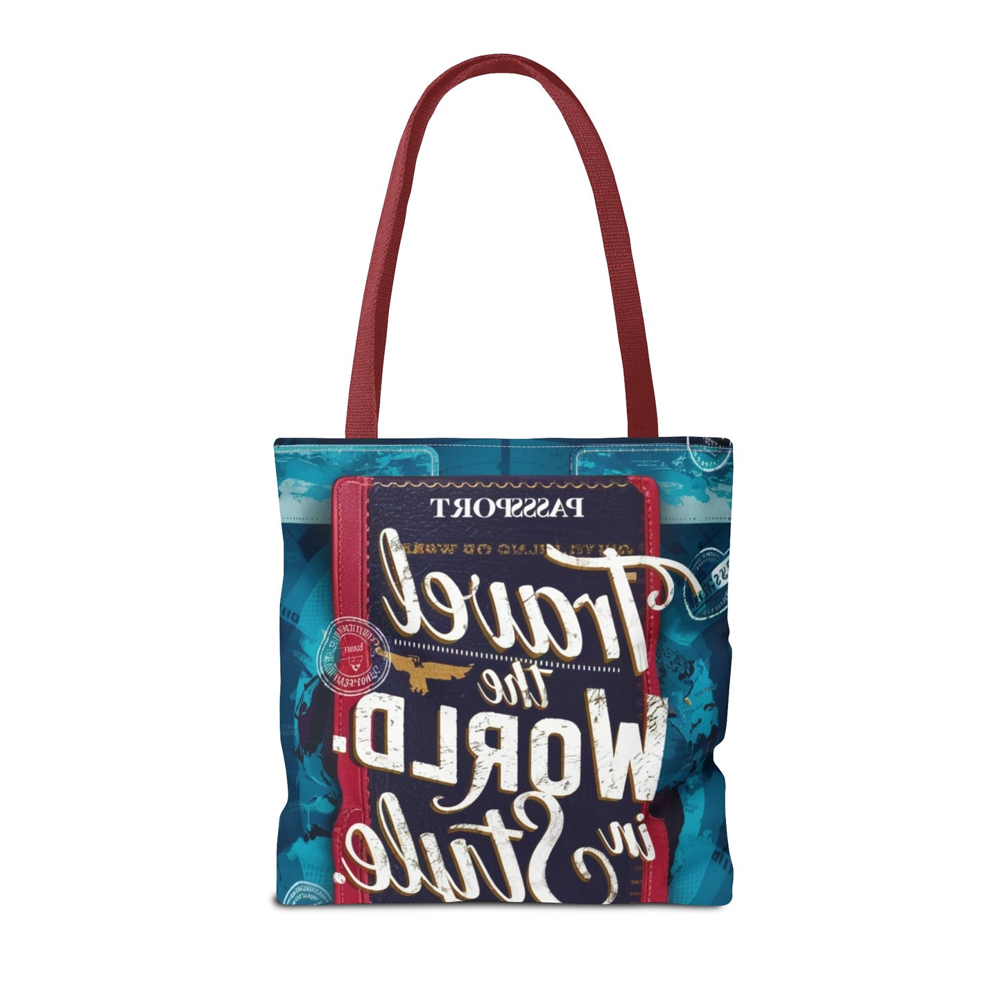 Custom-Printed Tote Bags - Durable and Stylish with Multiple Handle Colors | Available in 3 Sizes | High-End Dye Sublimation Prints | "NouranTrips.shop" (AOP)