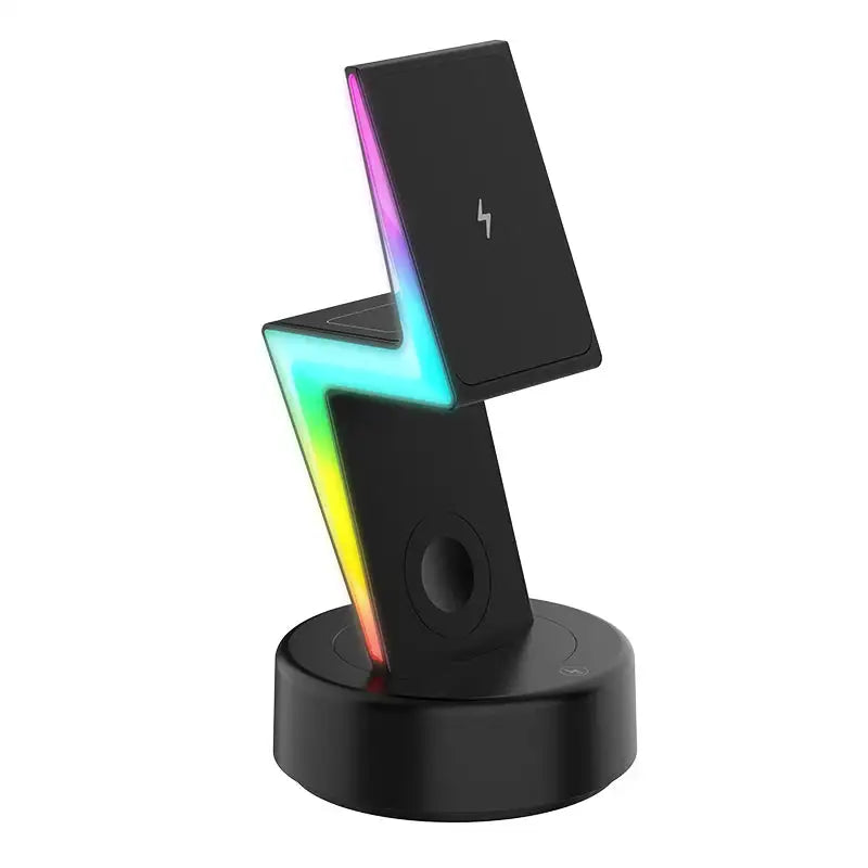 NEW - LIGHTNING BOLT 3 in 1 Magnetic Wireless Charging Station