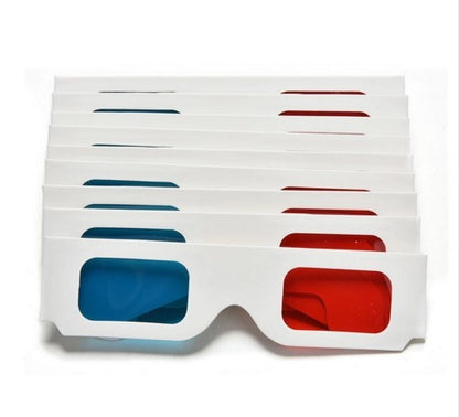 Cinema Glasses Paper Red Blue 3D Stereo Glasses