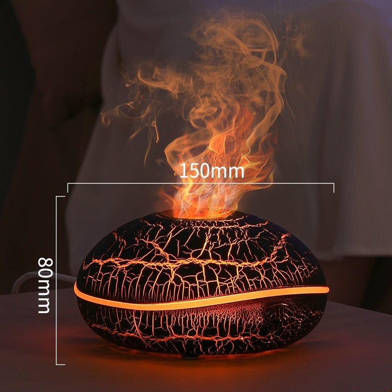 Large Capacity Rainbow Humidifier Simulation Flame Aroma Diffuser