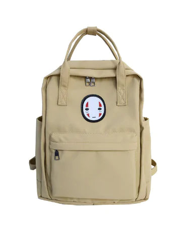 Cute No Face Canvas School Bag