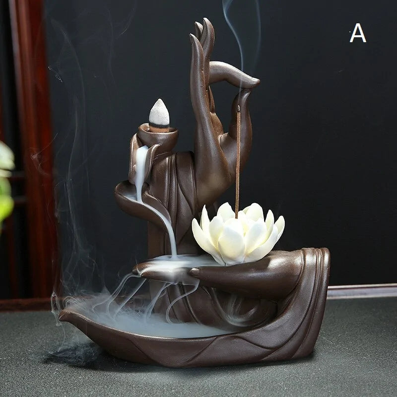 Sand-Back Hand Incense Burner