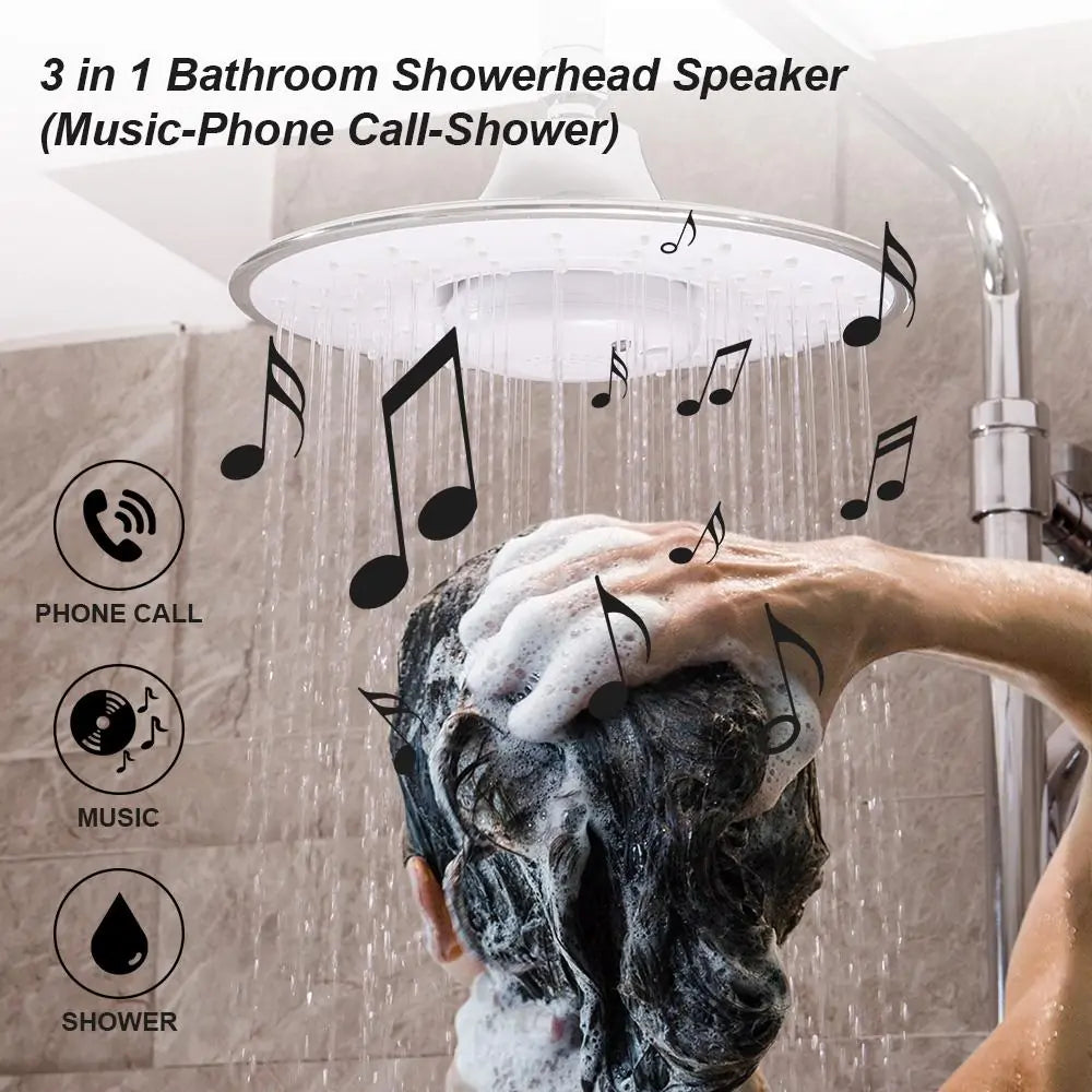 Shower Head With Built-in removable Bluetooth Speaker