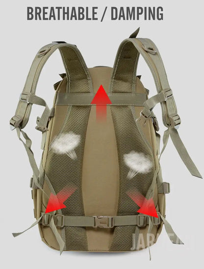 Waterproof Hiking Backpack | Survival Reflective Tactical Bag | Durable & Weather-Resistant for Outdoor Adventures