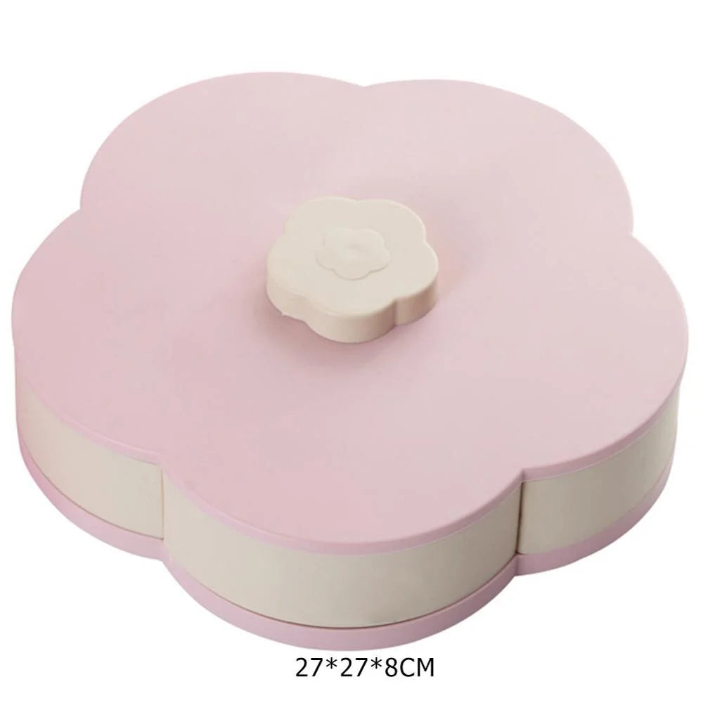 Creative Flower Petal Fruit Plate Candy Storage Box