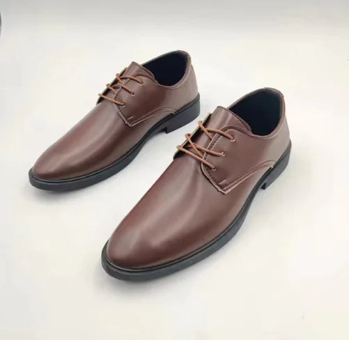 Men's Classic Leather Oxfords: British Style Formal Dress Shoes