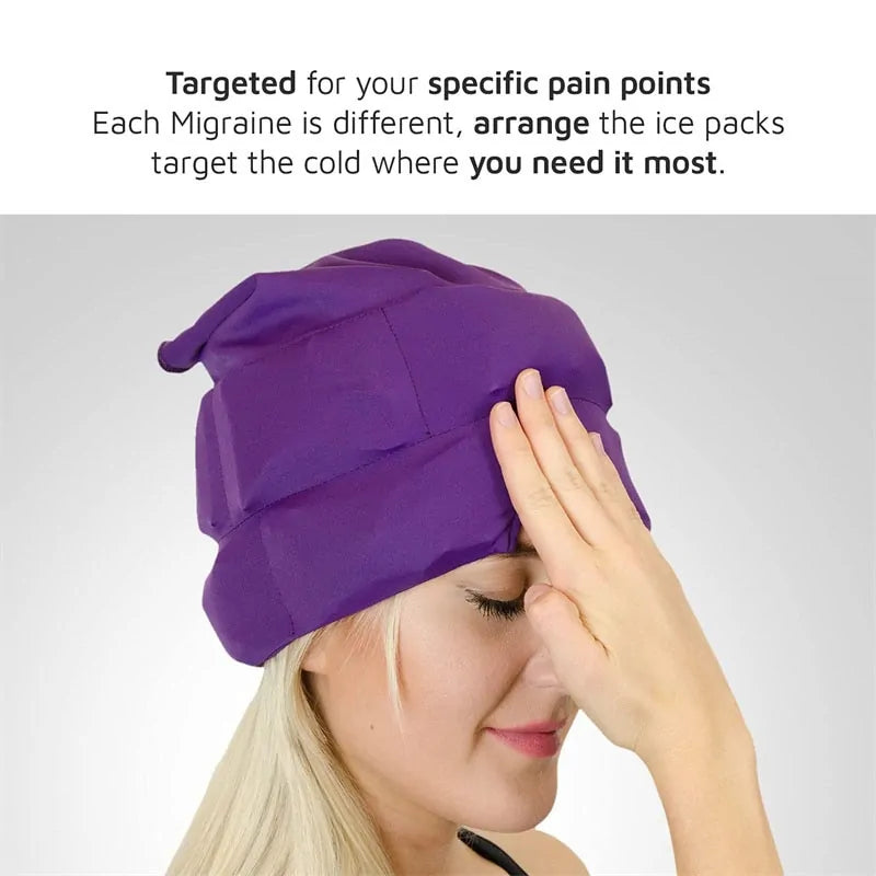 Cooling Gel Therapy Cap for Tension and Stress Relief