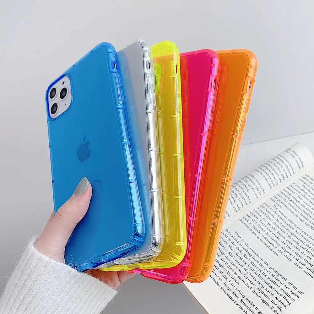 Shockproof Transparent Neon Case