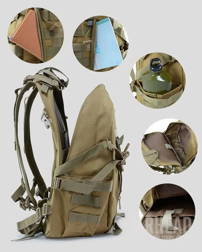 Waterproof Hiking Backpack | Survival Reflective Tactical Bag | Durable & Weather-Resistant for Outdoor Adventures