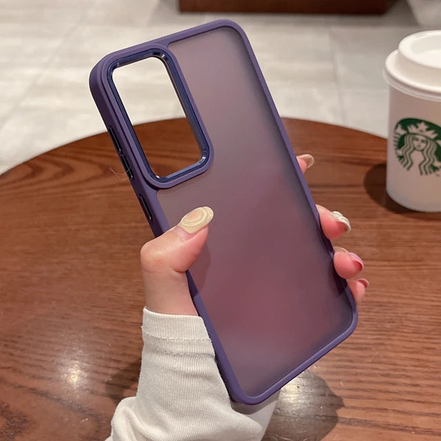 Luxury Matte Transparent Case