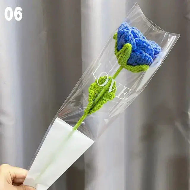 Hand-Knitted Fake Flower