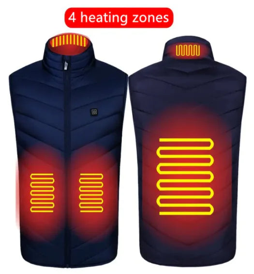 USB Heated Vest – Adjustable Heating Zones for Outdoor and Winter Use