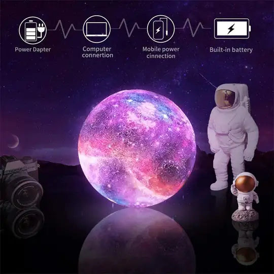 Moon Lamp Galaxy Moon Light Kids Night Light 16 Color Change Touch Remote Control Galaxy Light