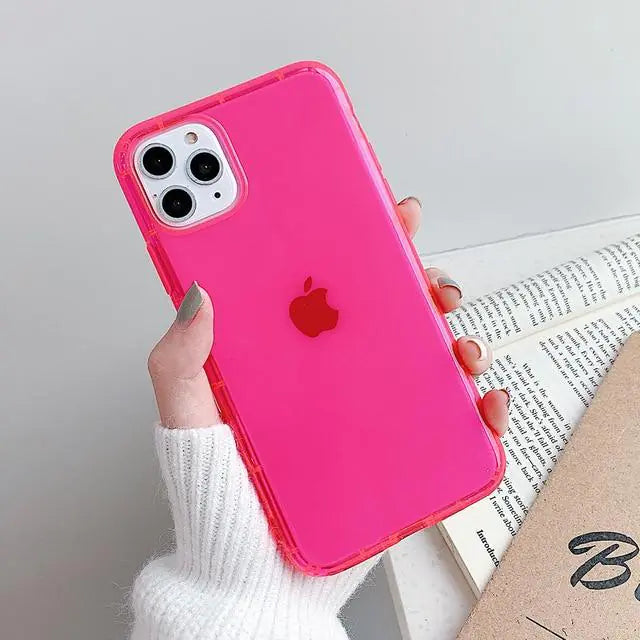 Shockproof Transparent Neon Case