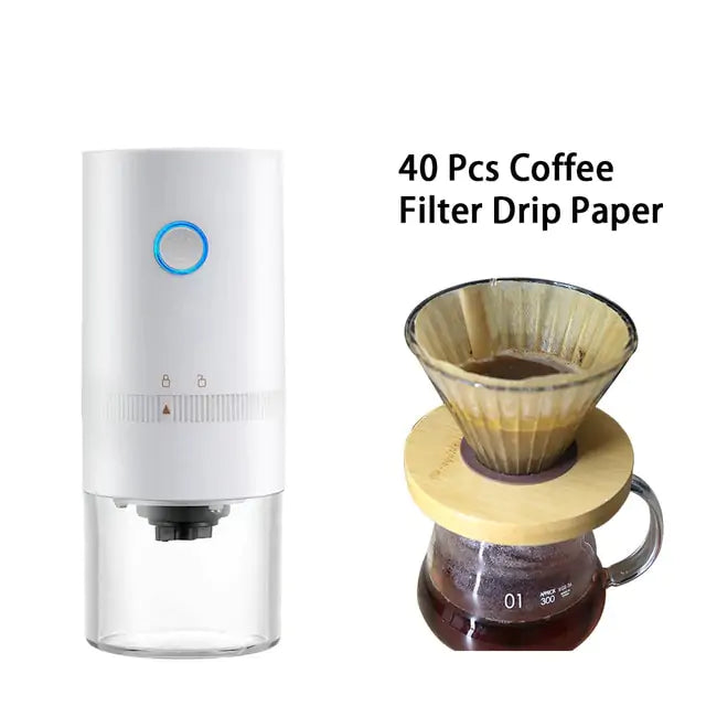 Perfect Your Brew: Portable Electric Coffee Grinder with Ceramic Burrs