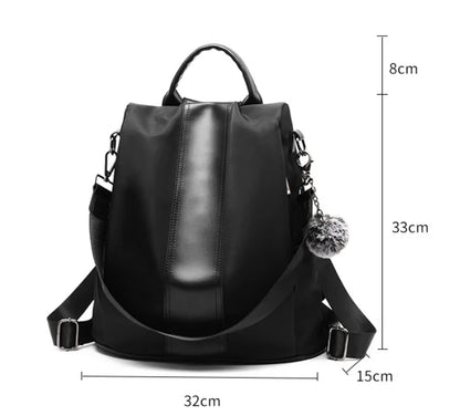 Premium Leather Waterproof Backpack