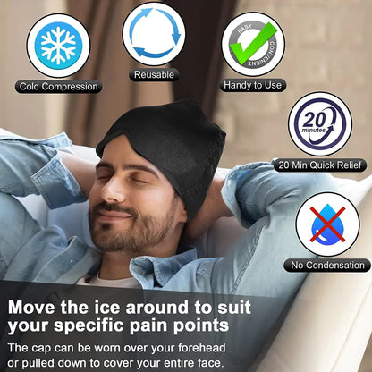 Cooling Gel Therapy Cap for Tension and Stress Relief