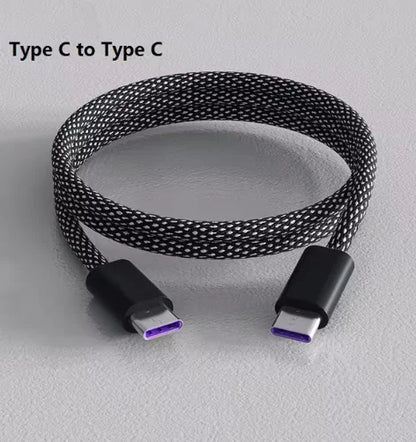 Magnetic USB-C Cable - 100W High-Speed Data & Power Cable