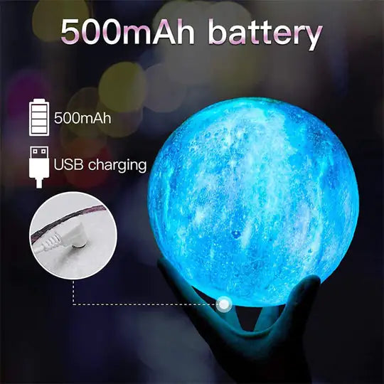 Moon Lamp Galaxy Moon Light Kids Night Light 16 Color Change Touch Remote Control Galaxy Light