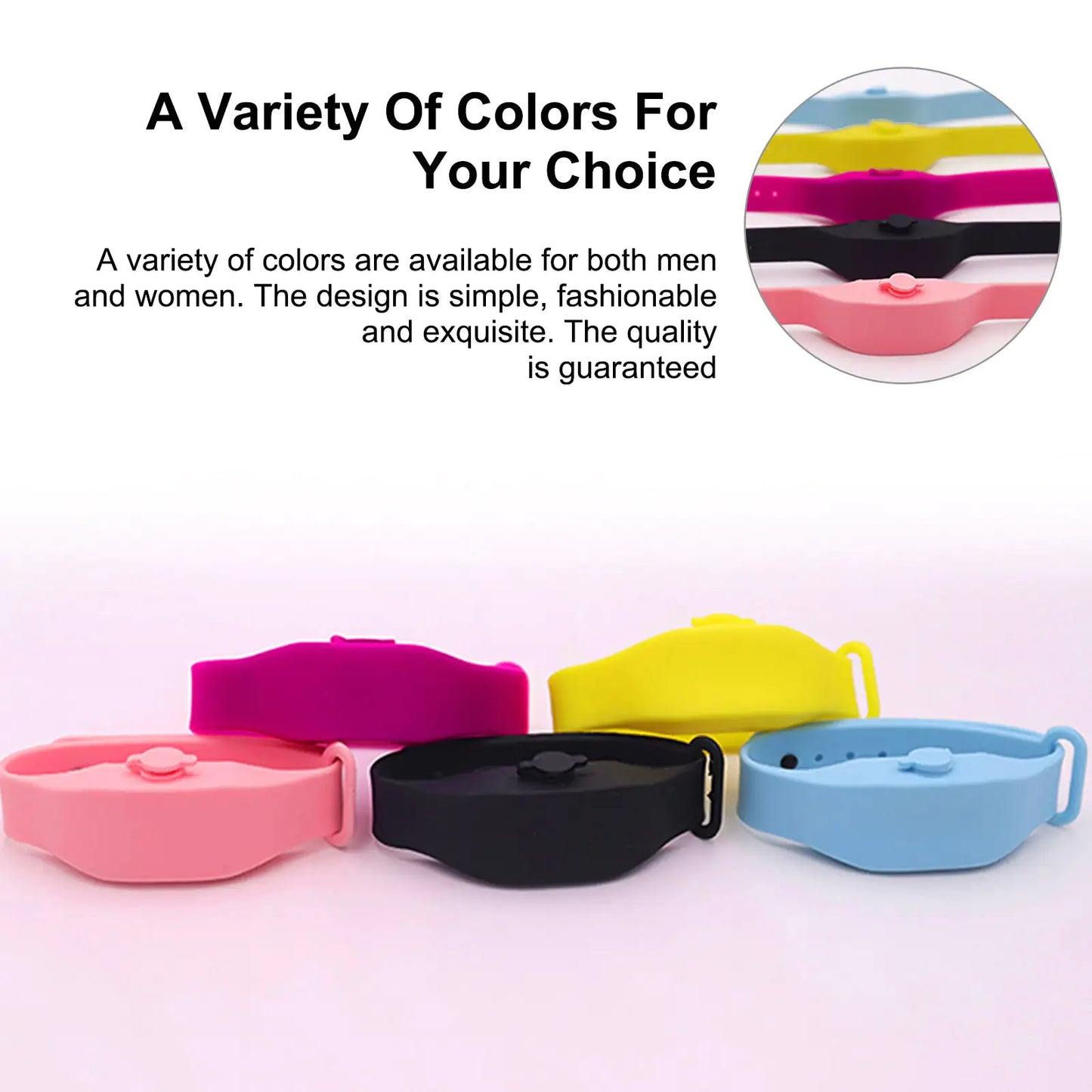 Silicone Hand Sanitizing Bracelet