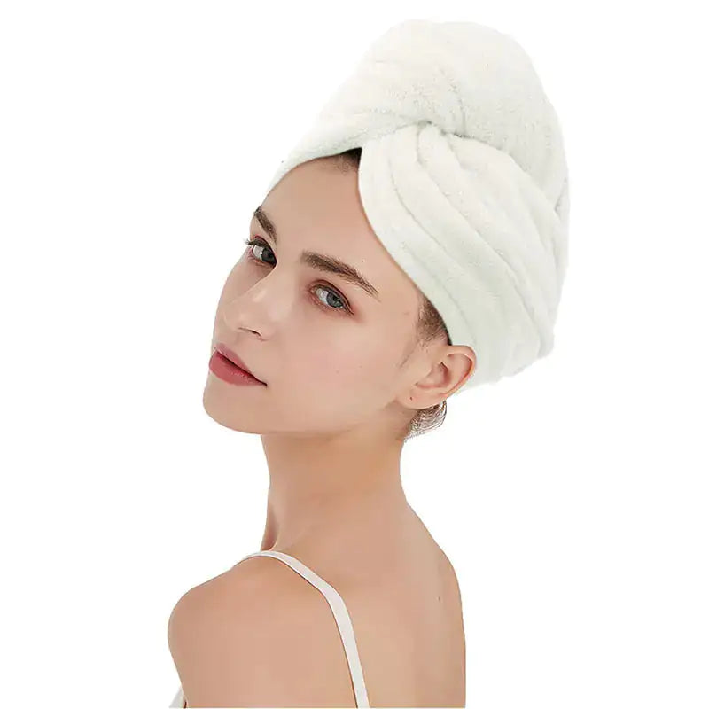 Women Hair Drying Hat | Quick-dry Microfiber Hair Towel Cap/Hat | Bath Hat | Solid Towel Cap | Super Absorption Turban