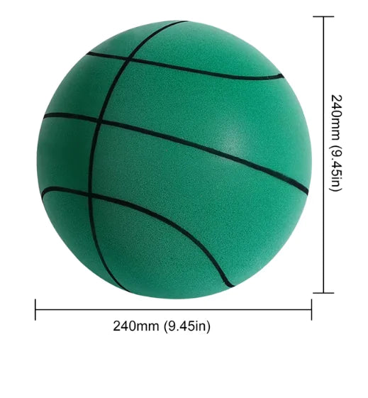 Kids' Silent Bouncing Basketball – Soft, Squeezable, and Mute for Indoor Play