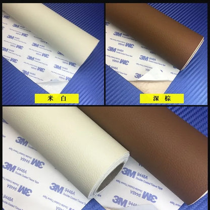 Self-Adhesive Litchi Faux Leather Patches: Multicolor Sofa Repair Stickers