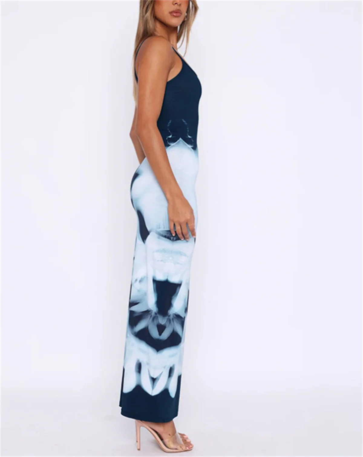 Summer Maxi Dress for Women – New Print, Sleeveless, Backless, Sexy, Straight Fit. Perfect for Casual Wear, Street Style, Clubs, or Elegant Parties