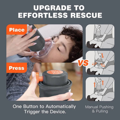 Automatic Choking Rescue Device for Kids and Adults Portable Anti Choking Device Strong Suction Home Emergency Kit Heimlich Mane