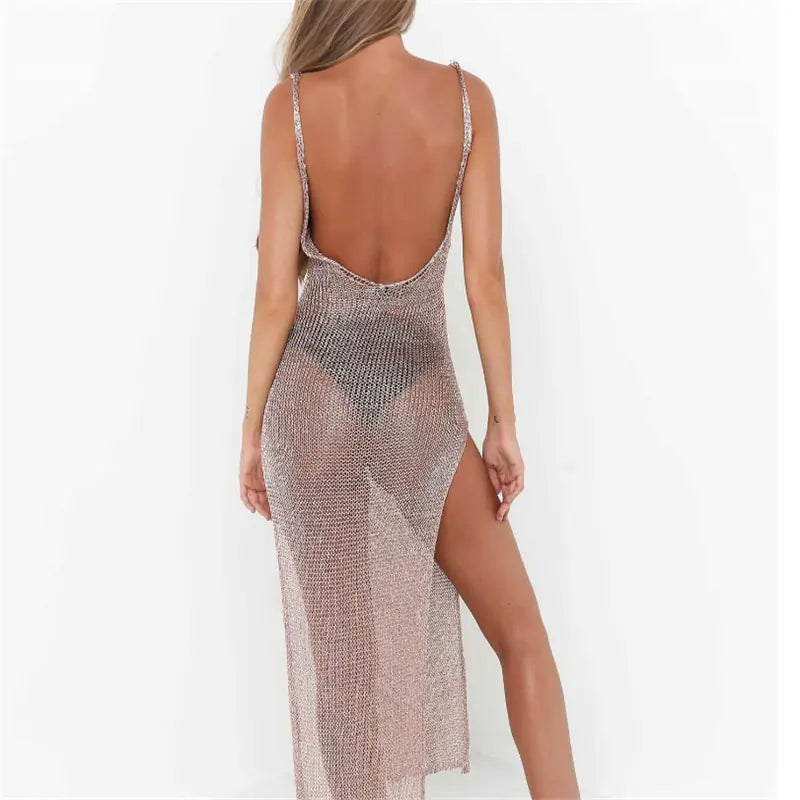 Mesh Beach Dress: Sheer Glam