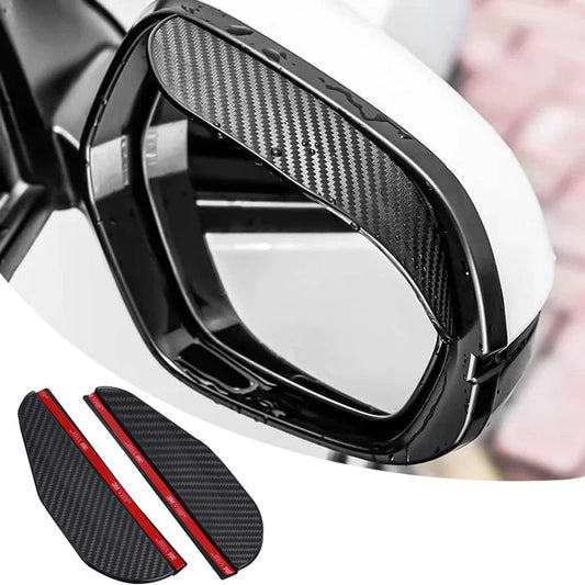 Pieces Car Rain Eyebrow Visor Carbon Fiber