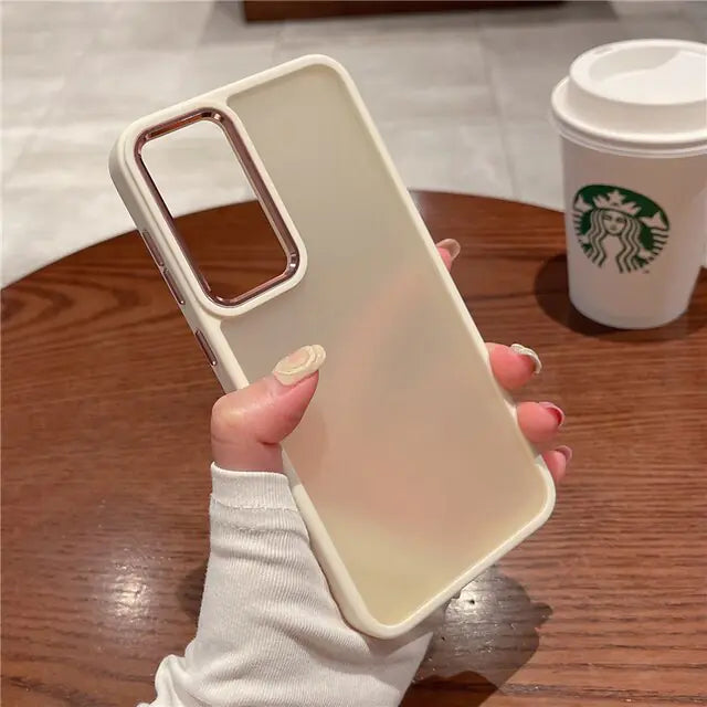 Luxury Matte Transparent Case