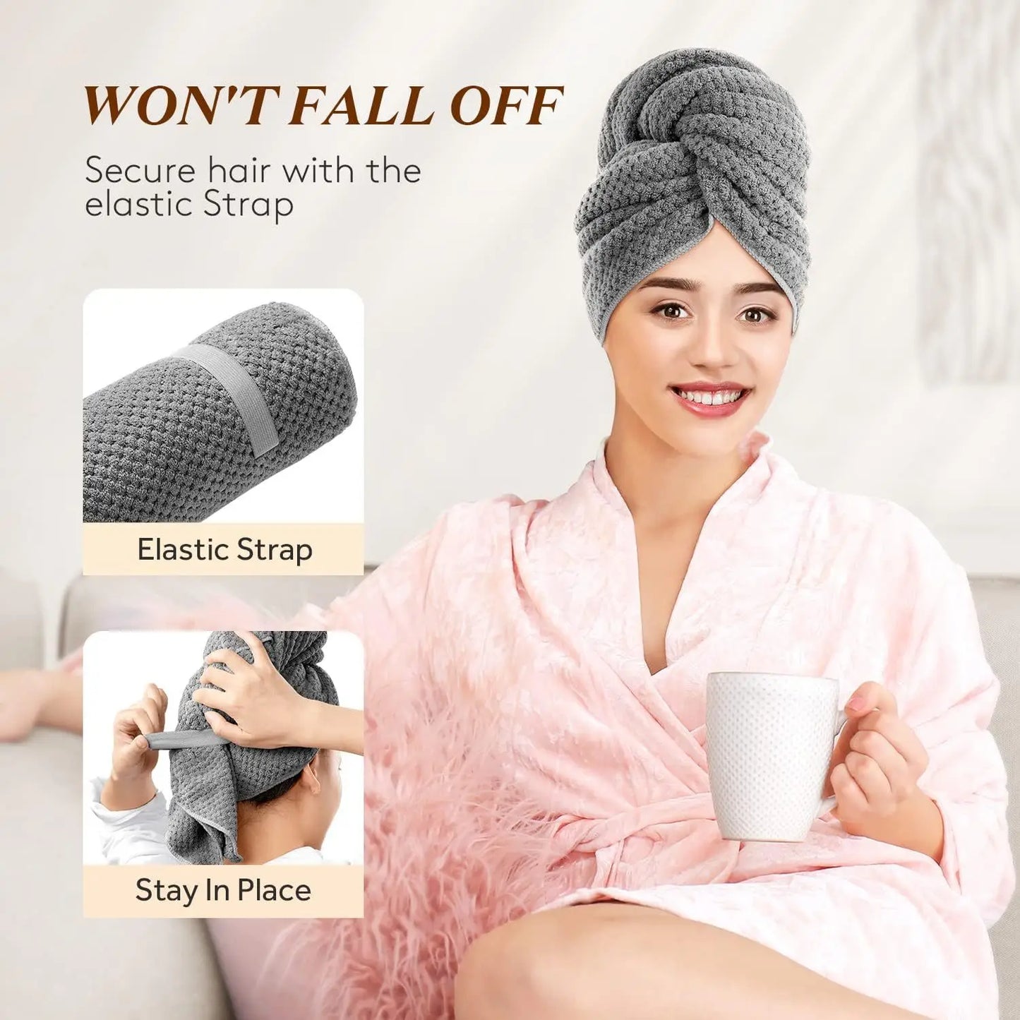 Long Hair Towel Wrap