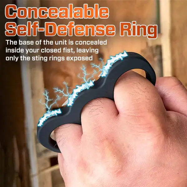 InstaStrike Extreme 28,000,000 Knuckle Stun Ring - High Voltage Self Defense Tool