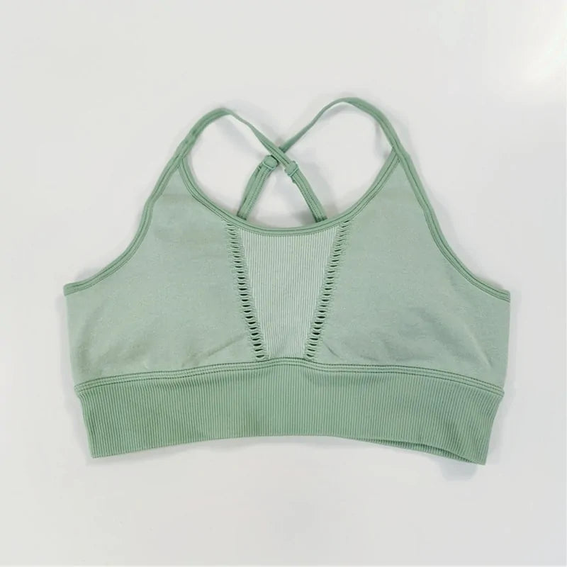 Grey/Beige Sports Bra