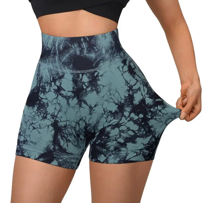 Sports Shorts Women High Waist Workout Seamless Fitness Yoga Shorts